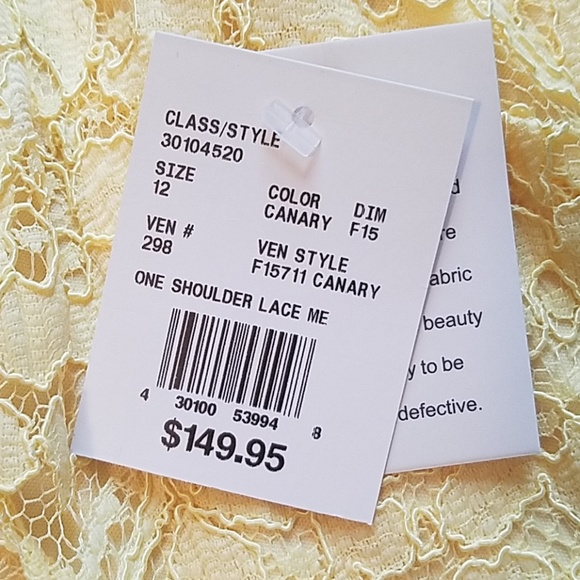 *NWT* One Shoulder Formal Dress - Picture 6 of 6